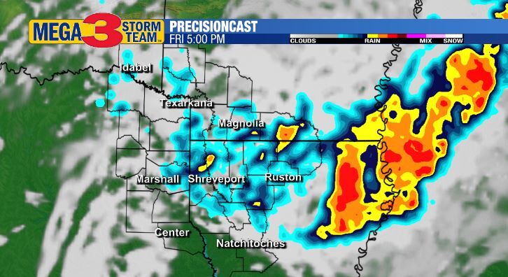 5 p.m. Friday Forecast